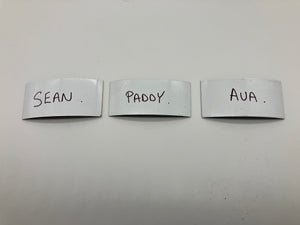 MAGNETIC NAME TAGS